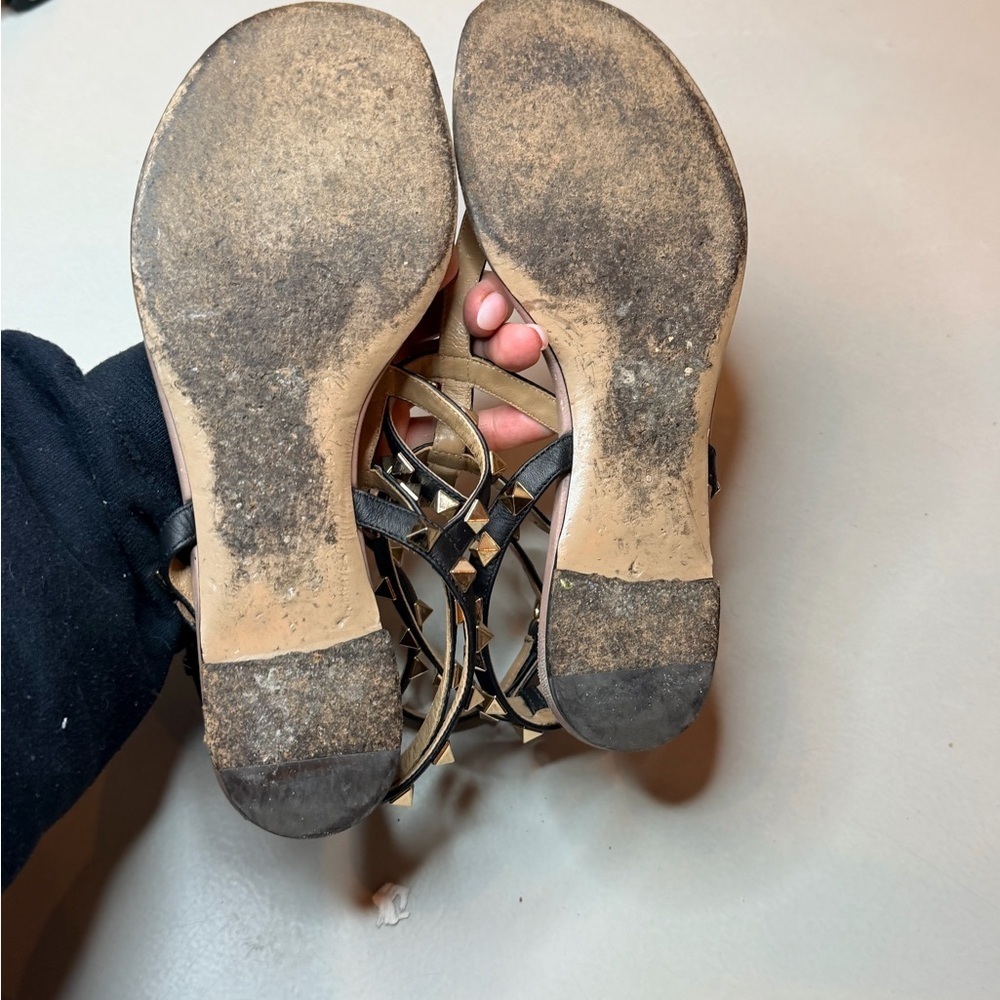 Valentino Rockstud Gladiator Sandals | Size 7 | True to Size - Picture 10 of 17